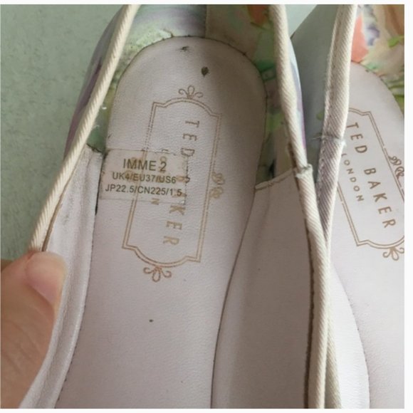Ted Baker IMME 2 floral bow ballet flats shoe 6 - Picture 10 of 15